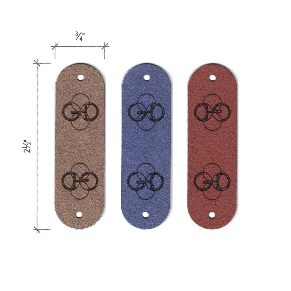 0.75 x 2.5 Inch - Custom Tags - Fold Over - Rivet Style