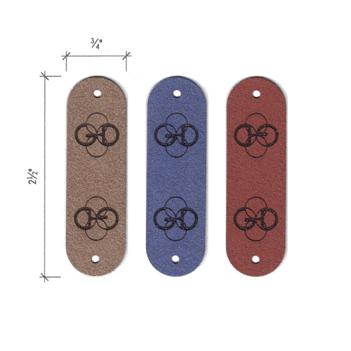 0.75 x 2.5 Inch - Custom Tags - Fold Over - Rivet Style