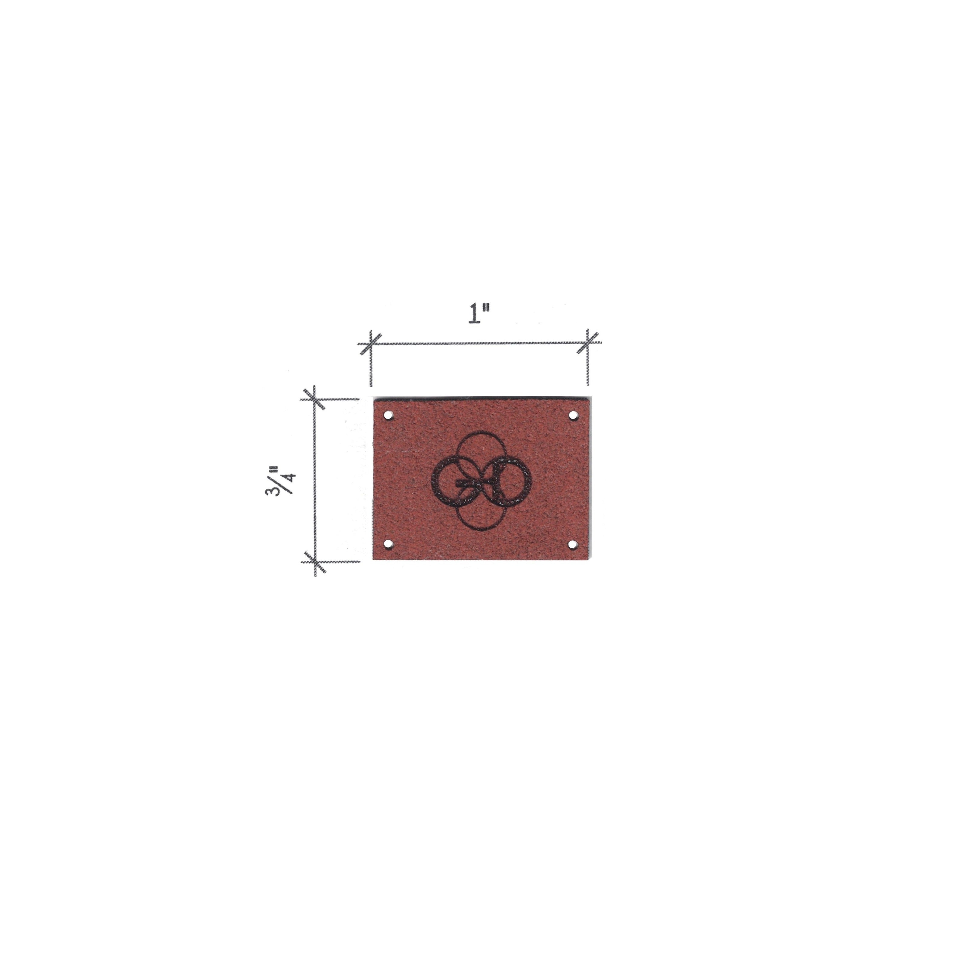 0.75 x 1 Inch - Custom Tags