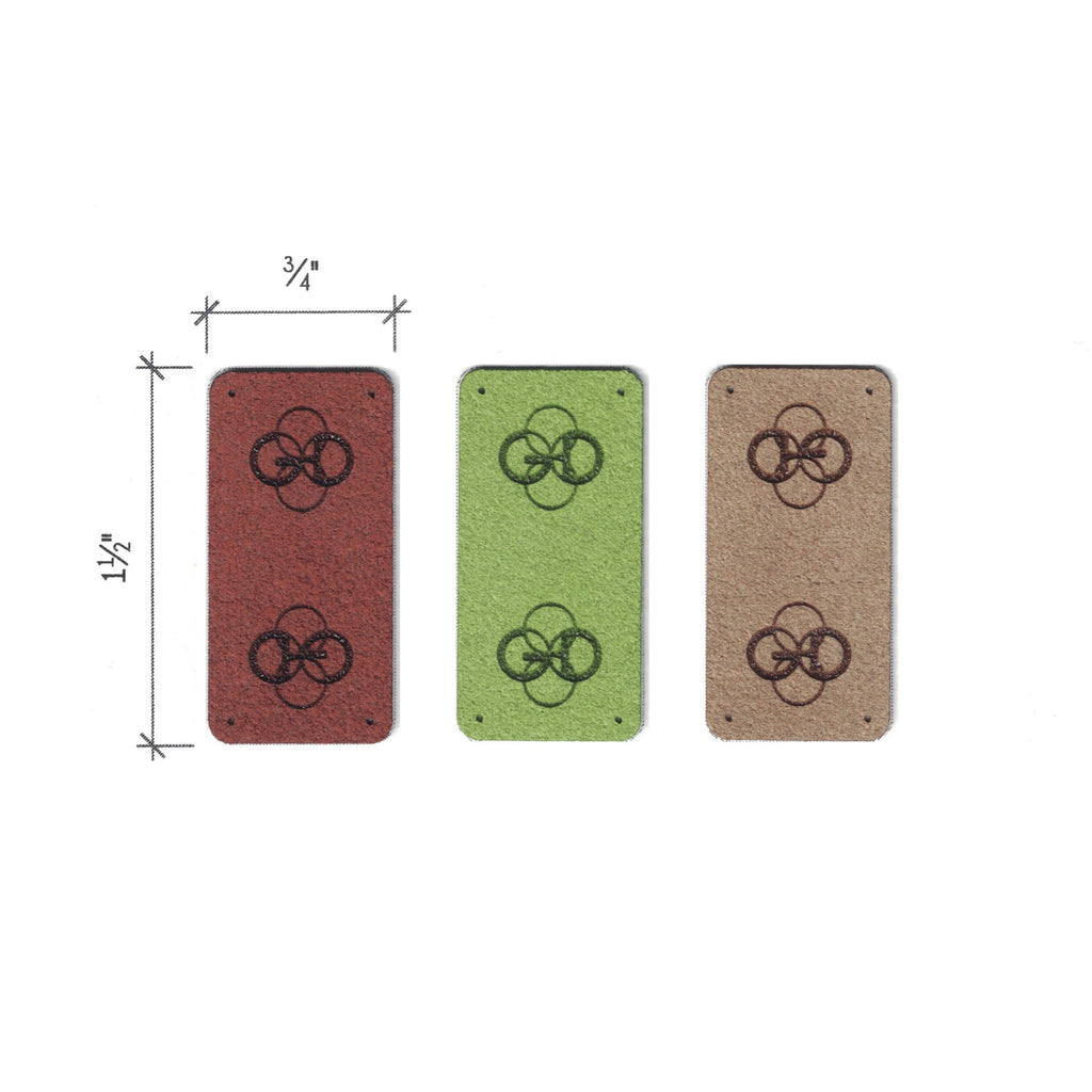 0.75 x 1.5 Inch - Custom Tags - Fold Over