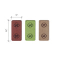 0.75 x 1.5 Inch - Custom Tags - Fold Over