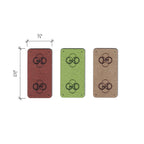 0.75 x 1.5 Inch - Custom Tags - Fold Over