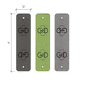 0.75 x 3 Inch - Custom Tags - Fold Over - Rivet Style