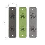 0.75 x 3 Inch - Custom Tags - Fold Over - Rivet Style