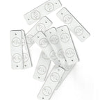 0.75 x 2.5 Inch - Custom Tags - Fold Over - Rivet Style
